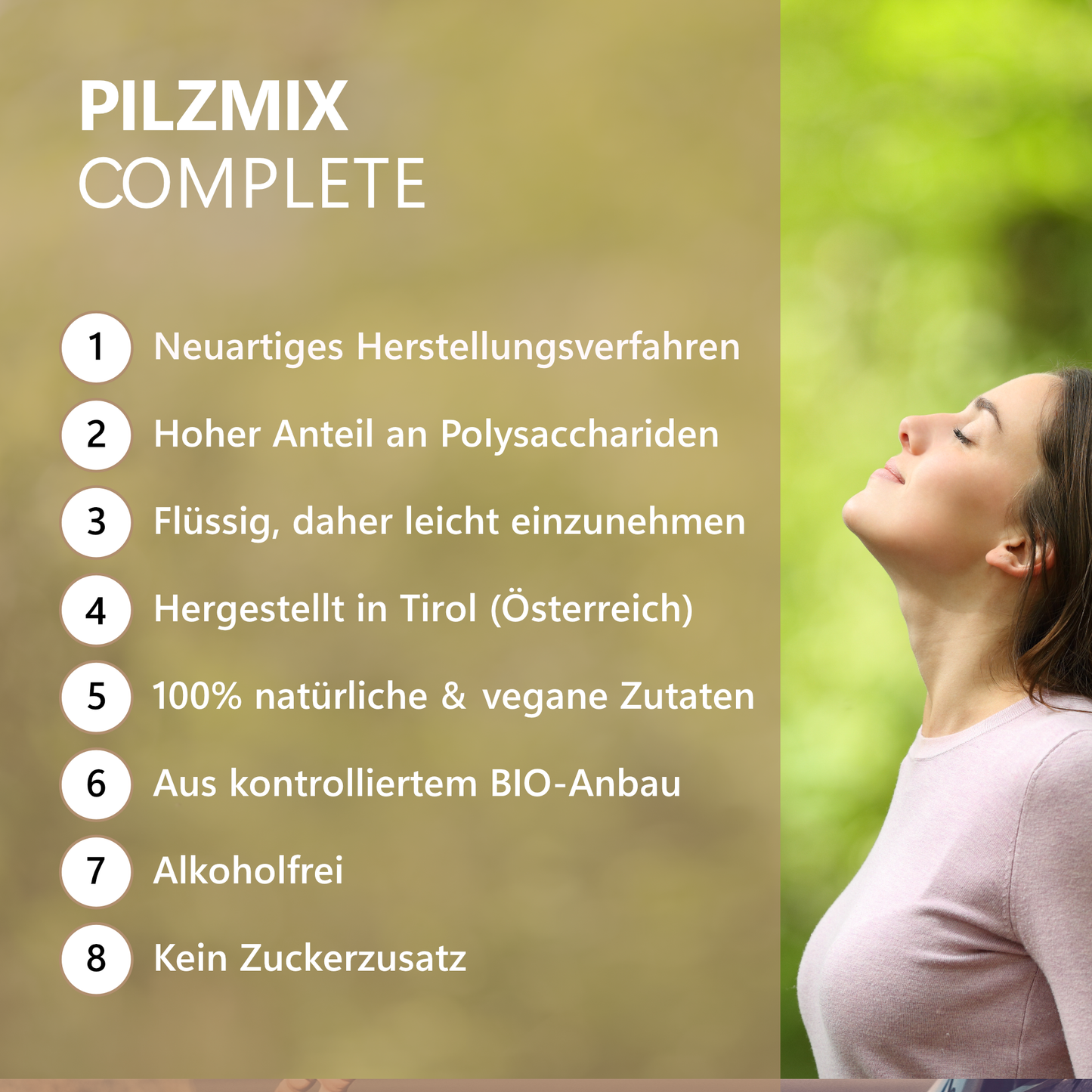 3x1 Flasche BIO Pilzmix Complete